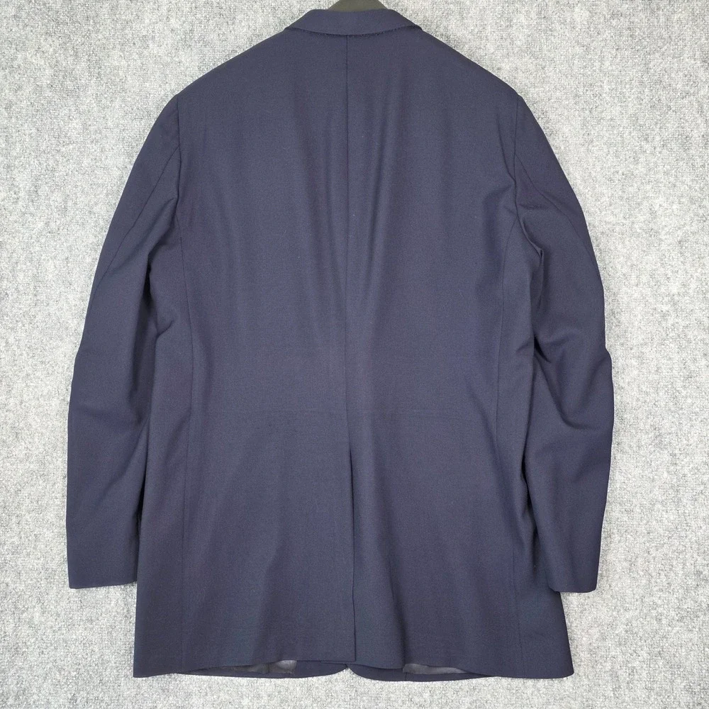 Vintage Hickey‎ Freeman 46XL Navy Wool Blazer Nordstrom USA Union Made Gold Btn